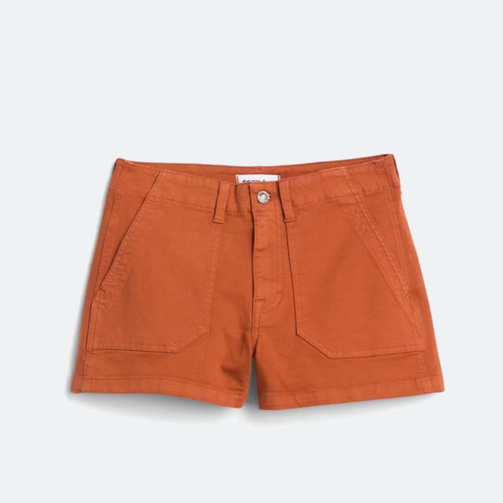 Studio Blue Mid Rise Utility Short - Picture 4 of 8